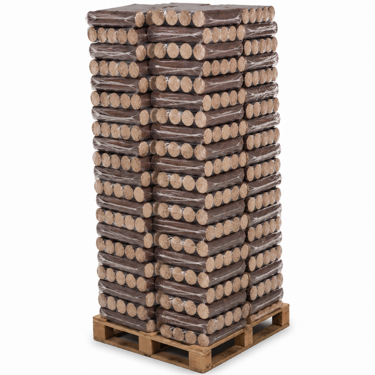 Buchen Kaminbriketts Rund – 960 kg Palette