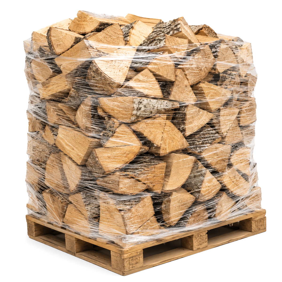 Brennholz Palette Eiche 25 cm – 1 RM | Kammergetrocknet & Hoher Heizwert