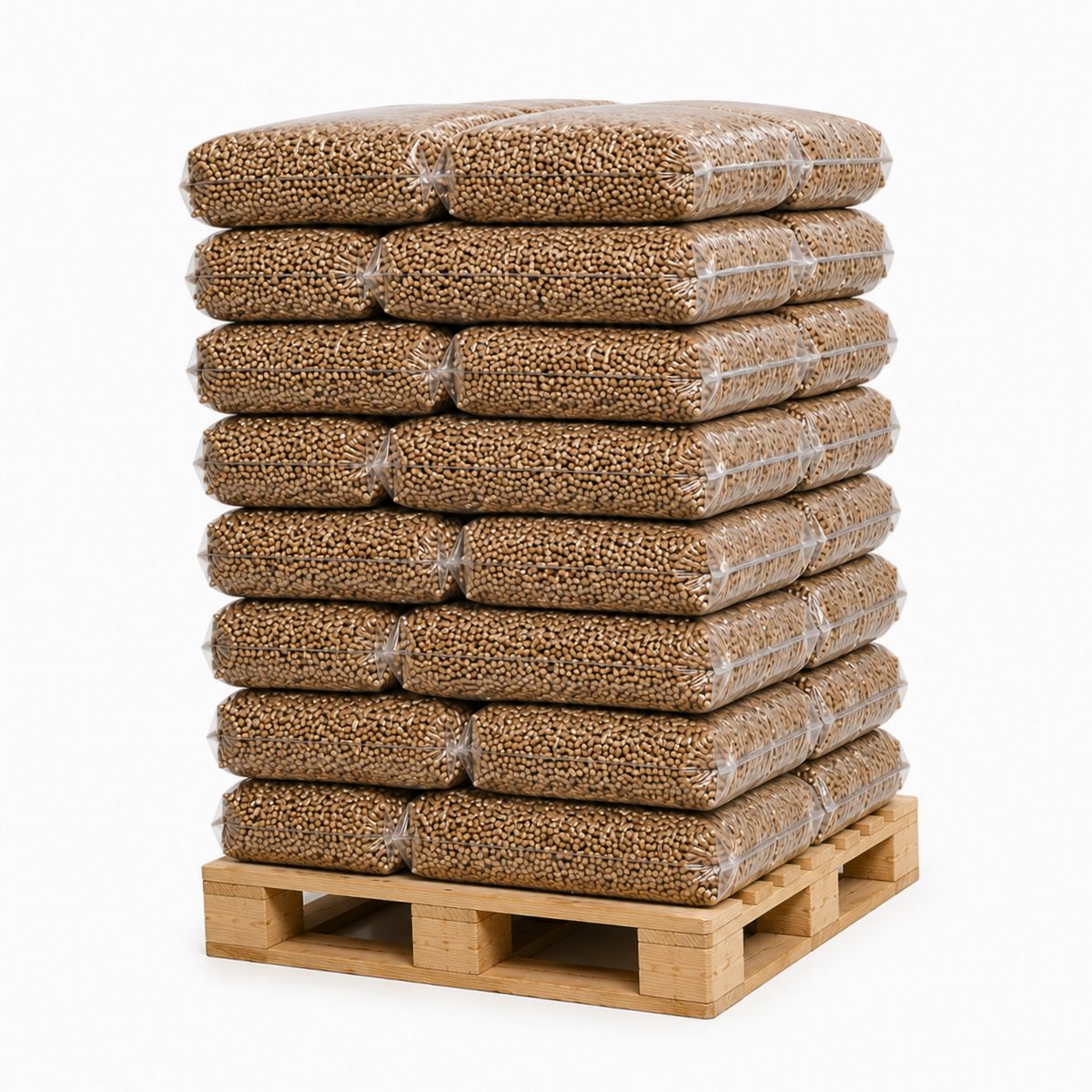 Eichenpellets ENplus A1 – 975 kg Palette | 65 × 15 kg | Premium-Hartholz